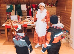 mrs Claus in lapland house